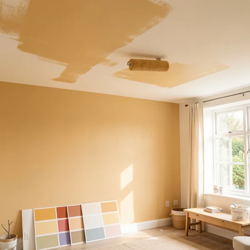 Peindre un plafond sans se fatiguer