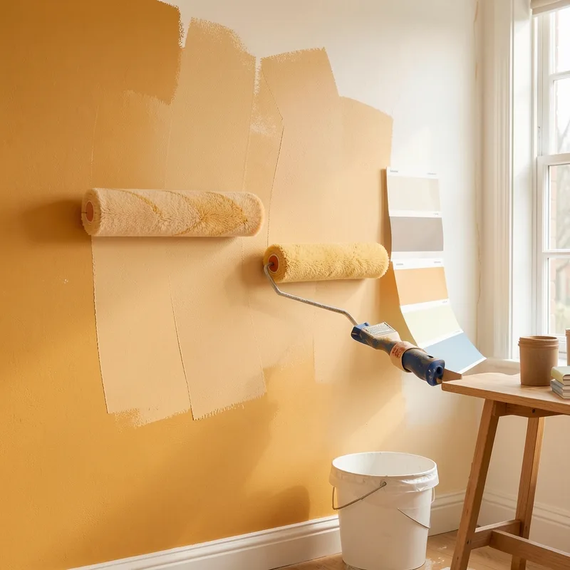 Reboucher et poncer un mur avant peinture